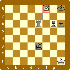 パーペチュアルチェックで3回盤上が同じ形になり引き分け